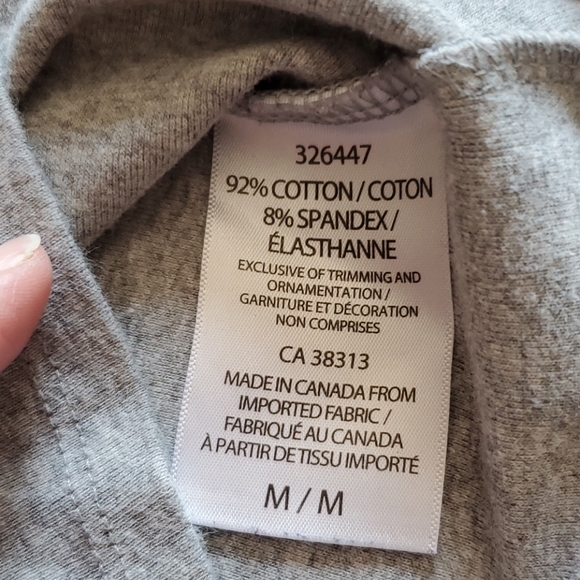 Ellen Tracy Heathered Gray T-shirt - Picture 3 of 8